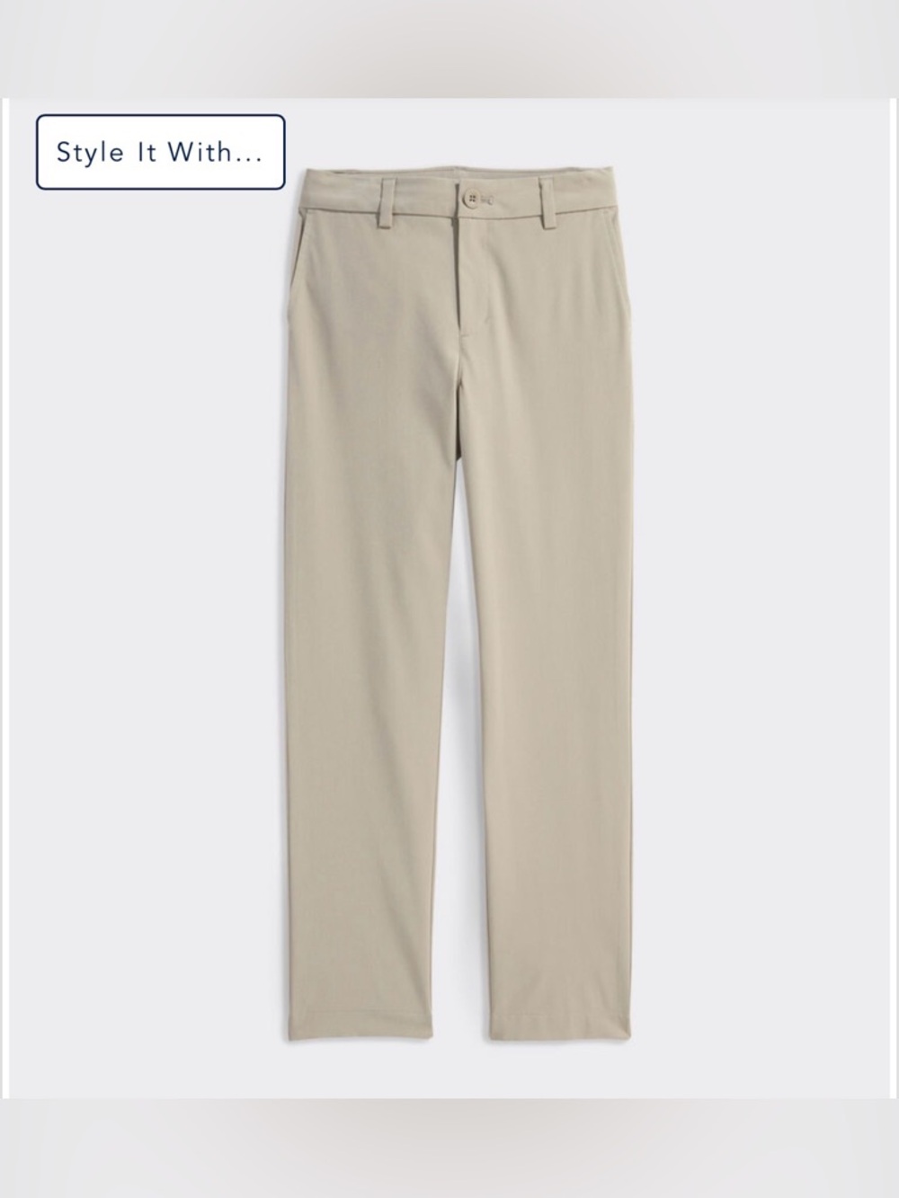 Vineyard Vines Performance Boy’s Straight Fit Khaki Pants